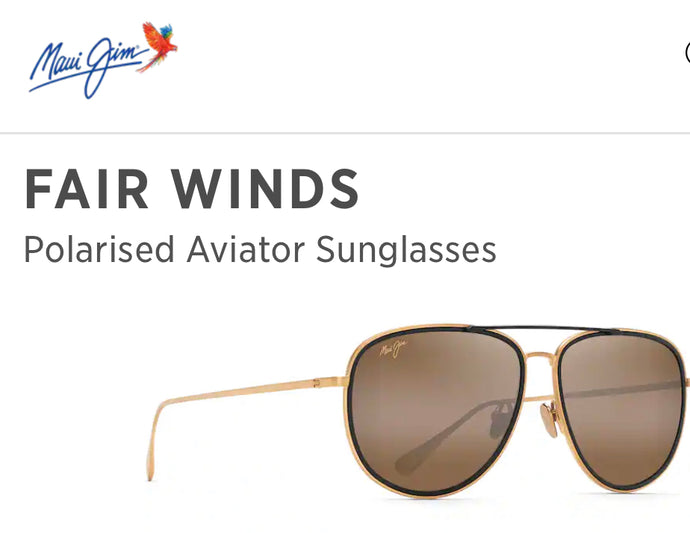 Fair Winds Maui Jim sunglasses in gold