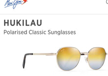 Load image into Gallery viewer, Hukilau Maui Jim sunglasses in gold
