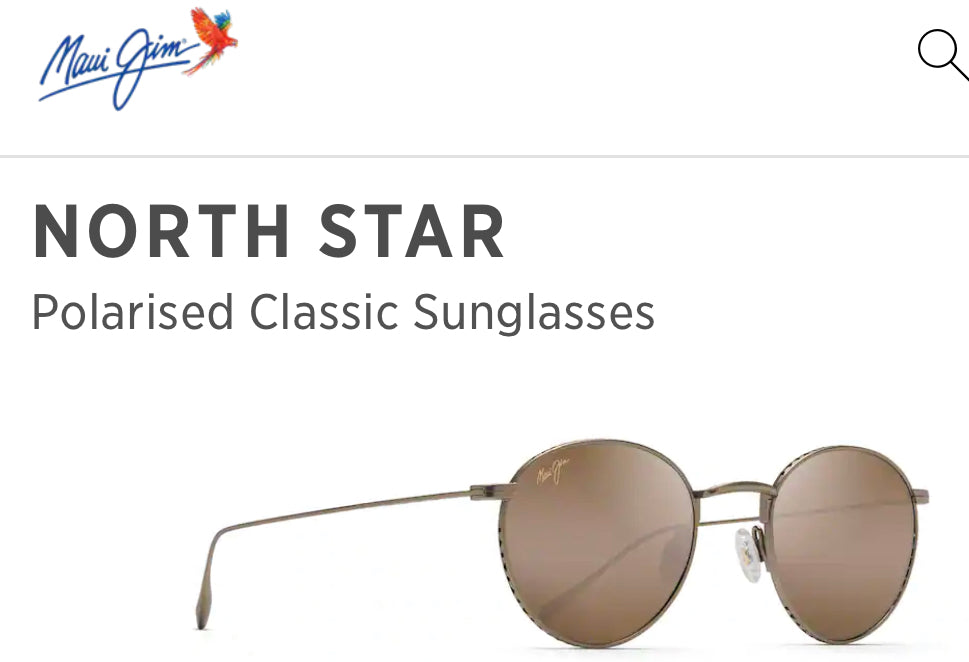 Maui Jim North Star sunglasses in gold